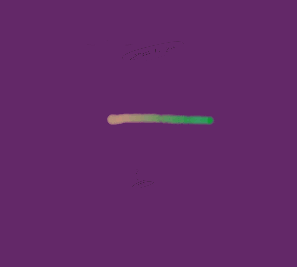 Dry browser painting with a changing attitude on a purple background.